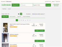 Tablet Screenshot of egyeb.zsibvasar.hu